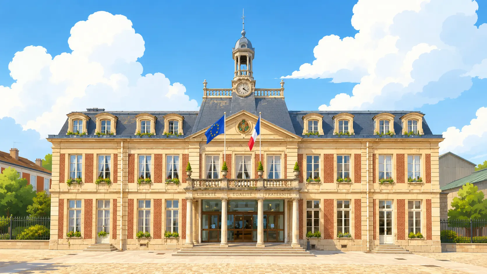 Vue aérienne de Maisons-Alfort